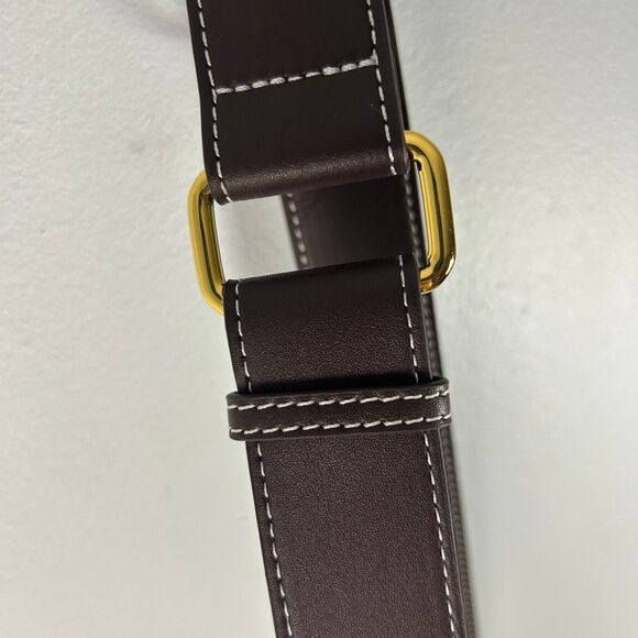 AALLYN Jordan Leather Bucket Bag -Cognac/Gold Hardware - Picture 9 of 16